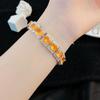 Light Luxury Simple Design Morgan Stone Champagne Bracelet Suitable For Women's Daily Party Fashion Jewelry
