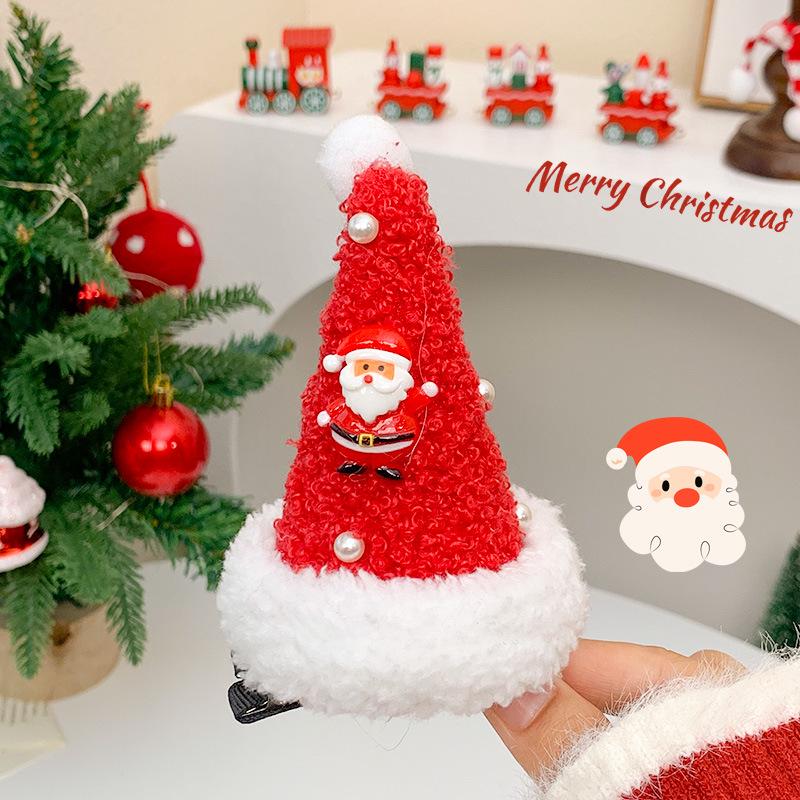 Christmas Red Bear Headband for Girls - Comfortable Party Accessory and Princess Decoration