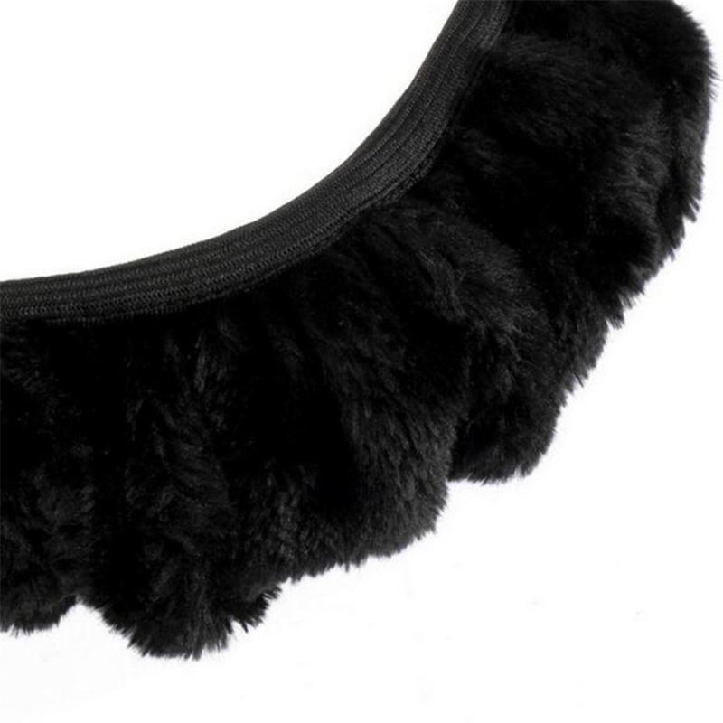 Non-slip High Stretch Plush Steering  Wheel  Decorative  Covers Stable High Temperature Resistance