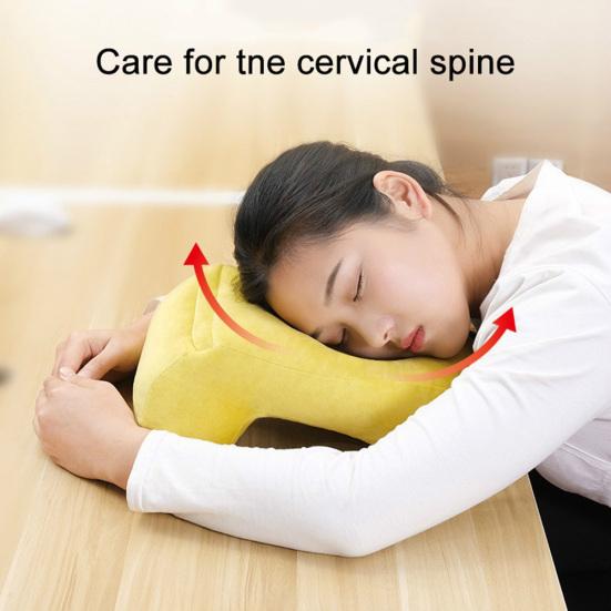 Portable Travel Noon Office Nap Neck Pillow Soft Home Desk Cushion