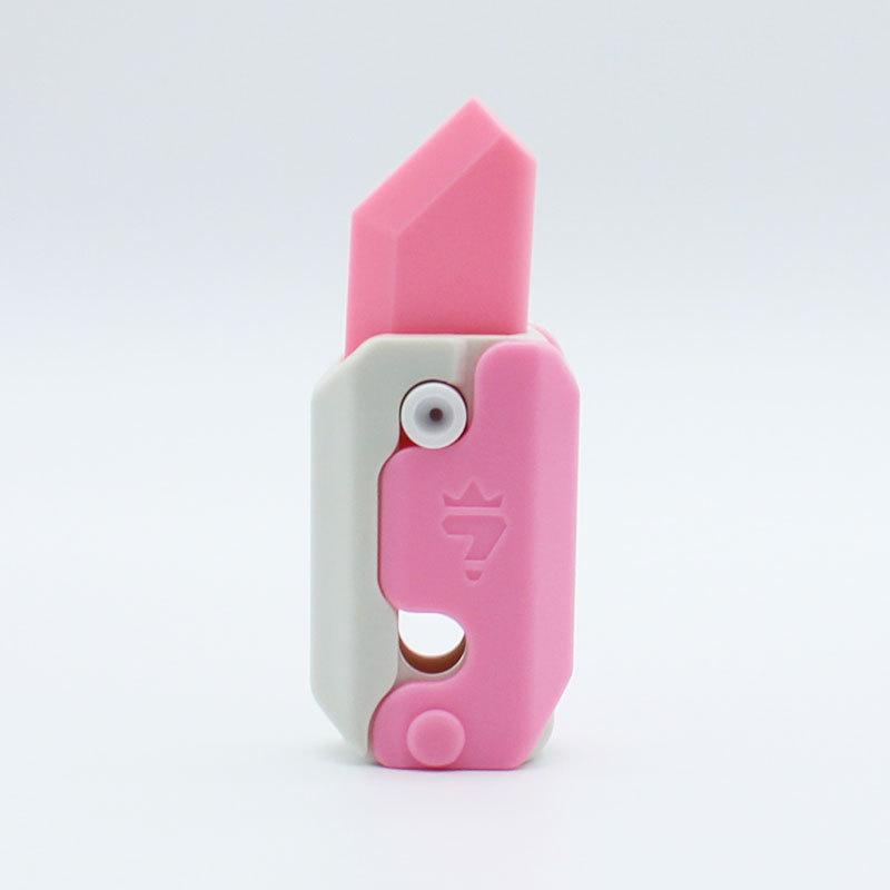 Novelty Toy Butterfly Radish Knife Funny Couple Interaction Fingertip Decompression Toy Children Gifts 3D Samurai Blade