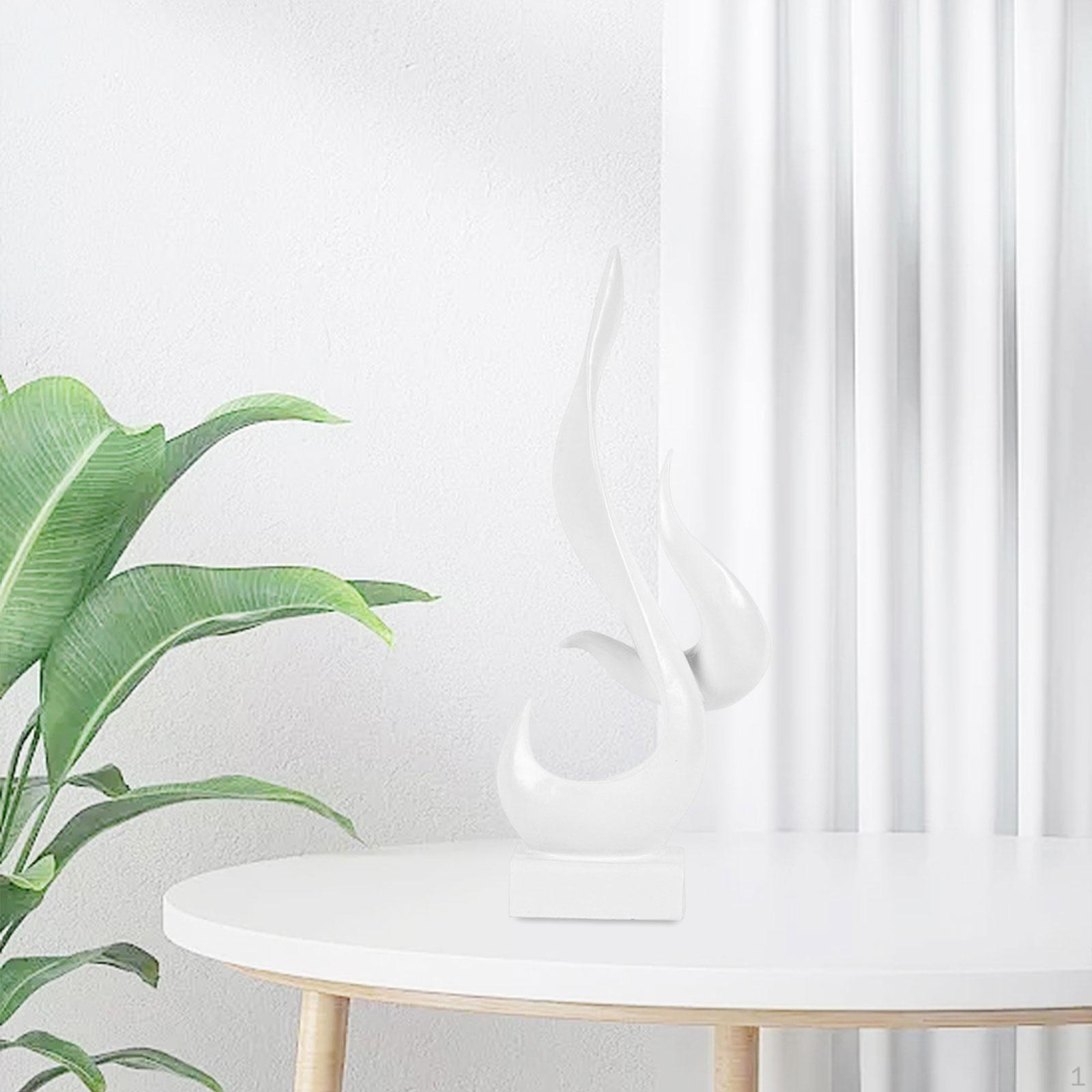 

Abstract Flame Figurine for Desktop Display, Resin Sculpture Living Room And Bedroom белый