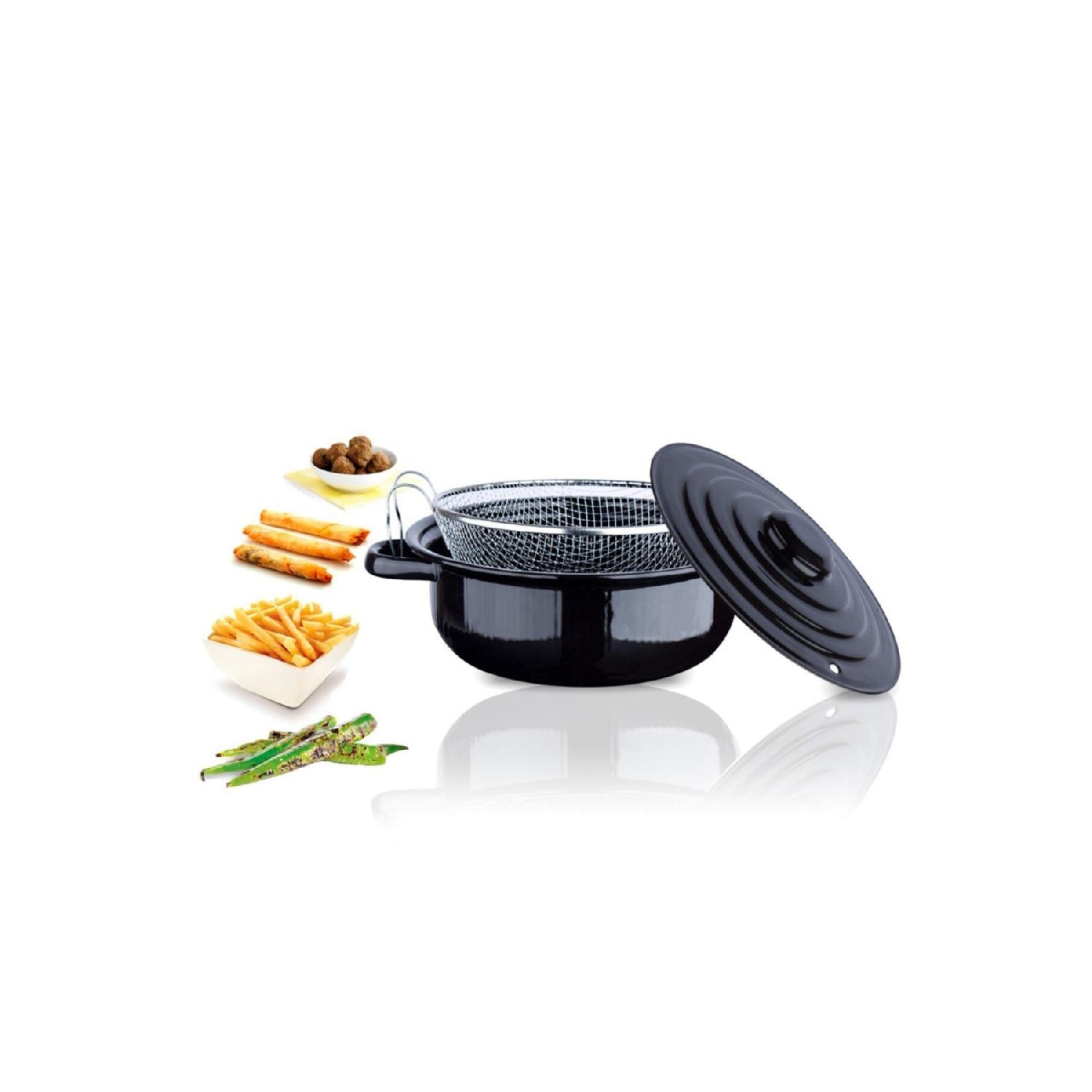 

Enamel Wire Potato Chips Frying Pouvetal чорний