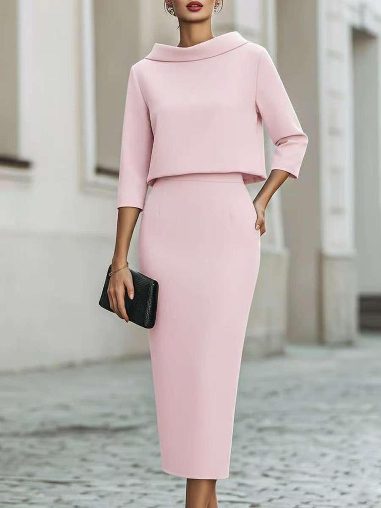 European & American Urban Fashion: 2026 Bodycon Skirt & Top Two-Piece Set