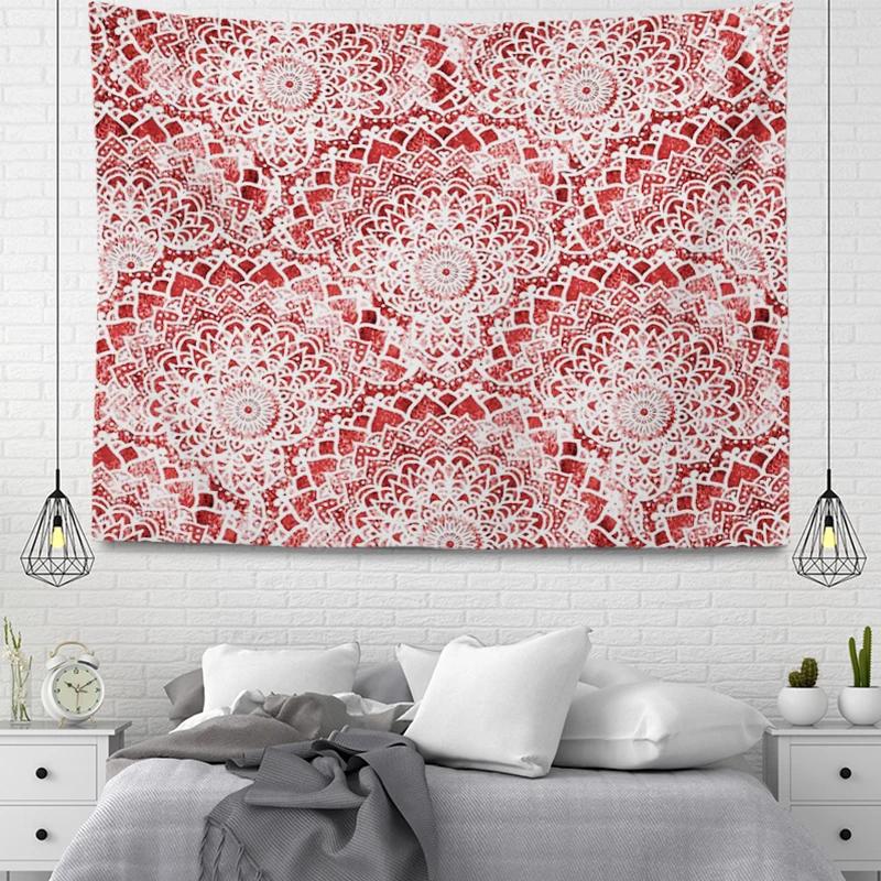 Vintage Bohemian Mandala Tapestry Aesthetic Room Home Decoration Wall Hanging Cloth Living Room Bedroom Decor Tapestries
