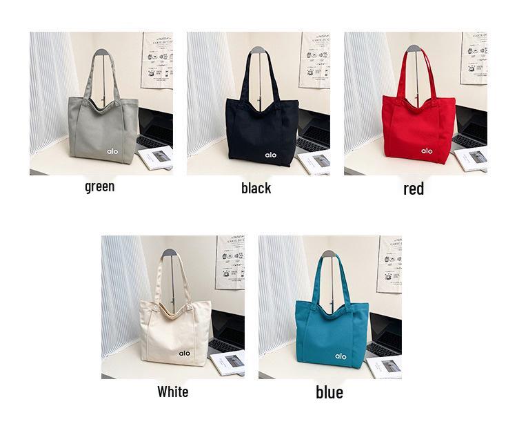 Unisex Große Canvas Yoga Tragetasche – Personalisiert, Einseitige Schultertasche zum Einkaufen oder für Fitness