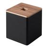 Yamazaki Jitsugyo (Yamazaki) Tissue & Toilet Paper Case that can be removed from the top Brown Approx. W14.2 x D14.2 x H15.8cm RIN Tissue Case Toilet