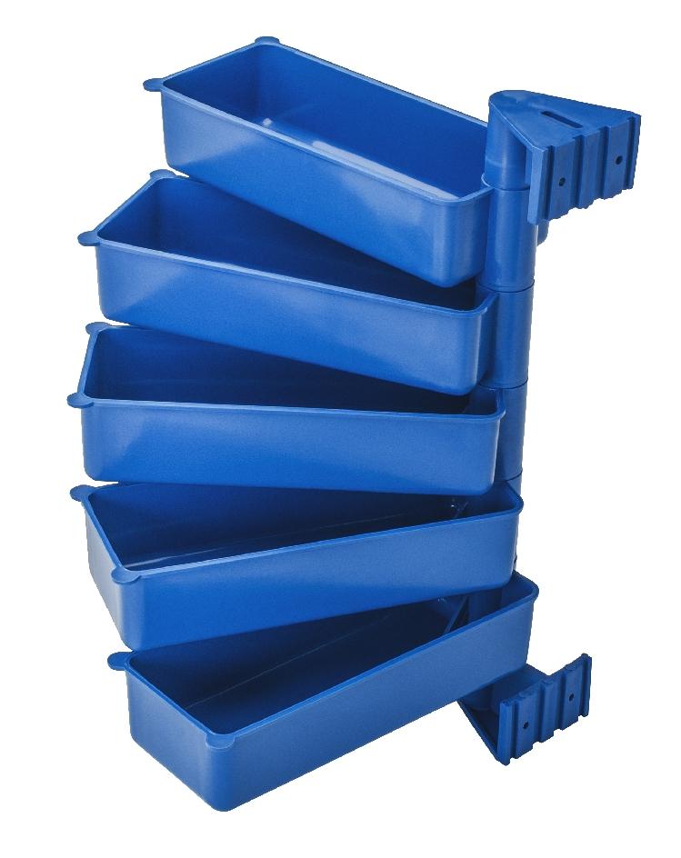 Set Of 5-Element Swivel Shelves Blue - 5-Element Wings Ni