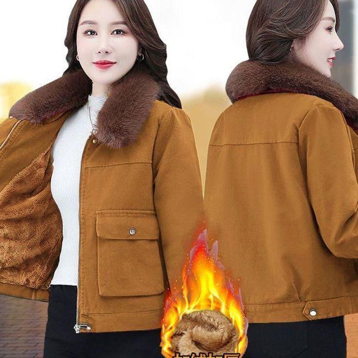 

Жіночий короткий потовщений флісовий кардиган з відкритим передом Зимовий теплий верхній одяг Повсякденна бавовняна куртка вільного крою для леді XXXXXL жовтий