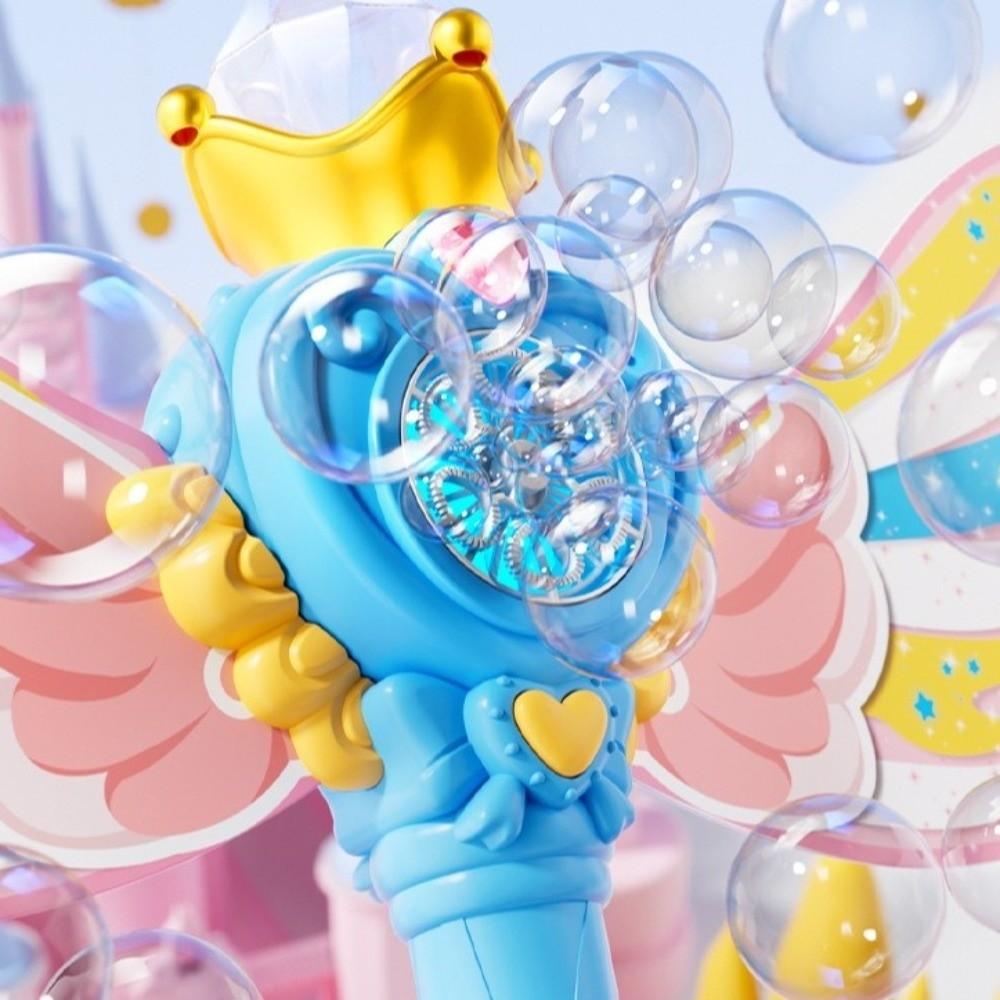 Luminous Electric Bubble Maker Automatic Bubble Blower Toys Kids Toy Bubble Wand  Birthday Party