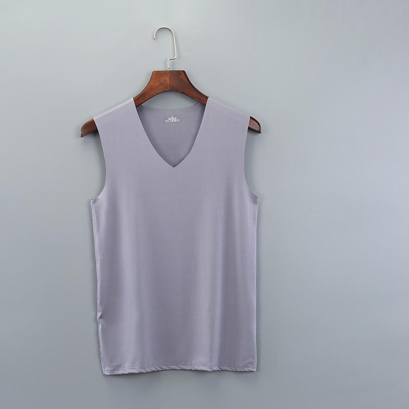 Men's Seamless Ice Silk Quick-Dry V-Neck Sleeveless Vest