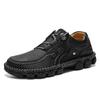Autumn and winter new retro outdoor casual men's shoes large size 48 sewn small leather shoes men's comfort