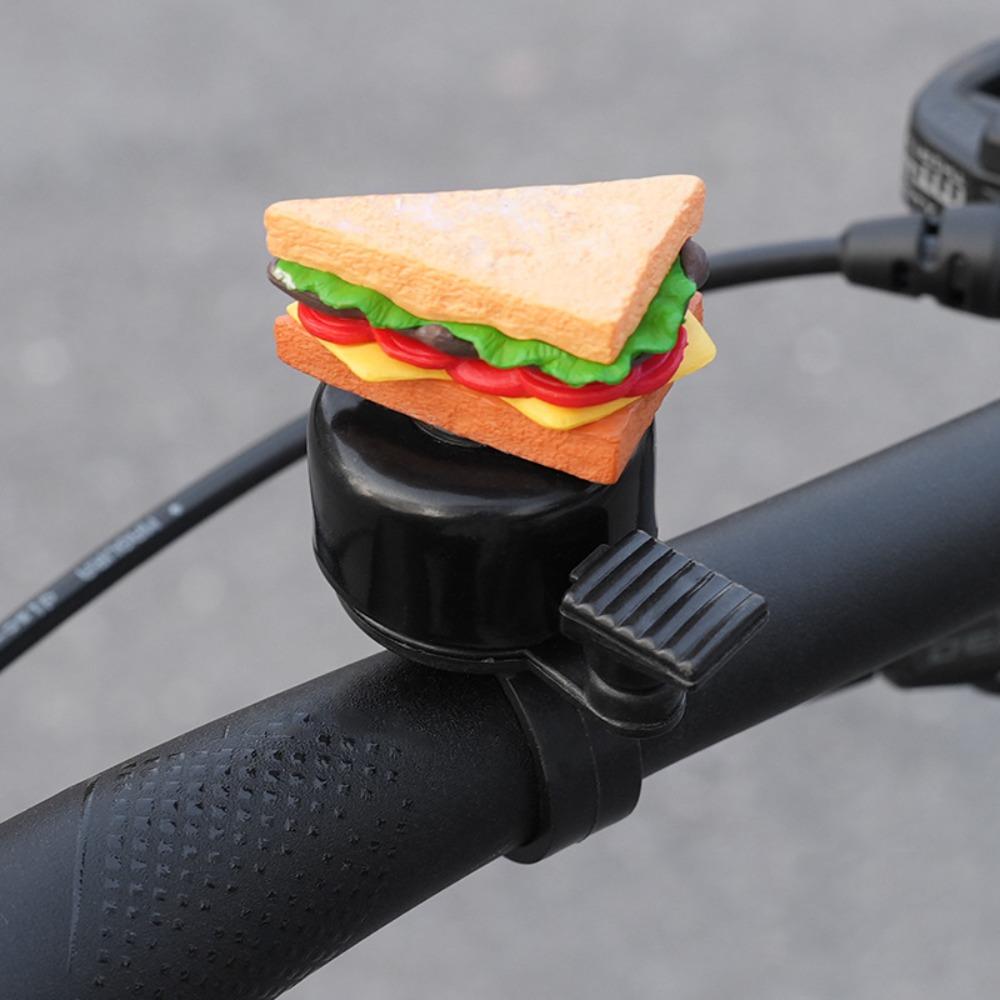 Sandwich Cartoon Bicycle Bell French Fries Bike Scooter Bell Bicycle Horn  Highway Vehicles
