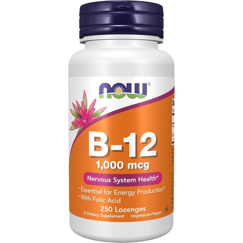 Now Foods B-12 1000mcg Lozenges 250 Tablets 1 pcs