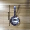 Stainless steel short handle hammer patterned large round drinking spoon, big head soup spoon, food grade extended dining spoon, household spoon