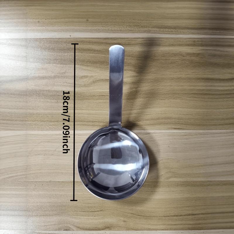 Stainless steel short handle hammer patterned large round drinking spoon, big head soup spoon, food grade extended dining spoon, household spoon