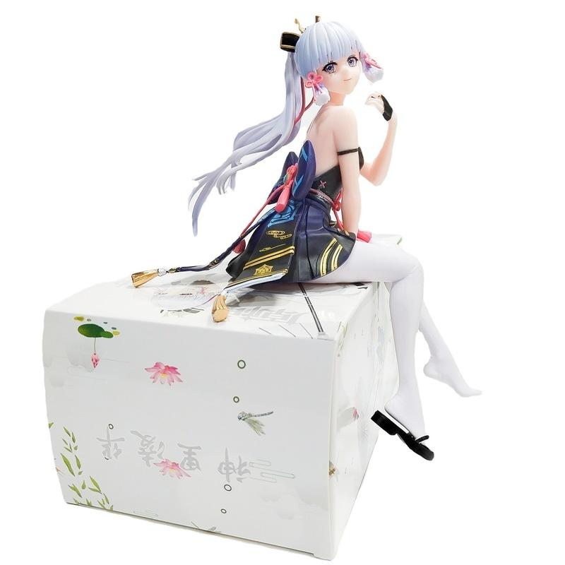 20cm Genshin Impact Kamisato Ayaka Anime figurka figurka pcv statua Model samochodu dekoracja kolekcjonerska lalka zabawka