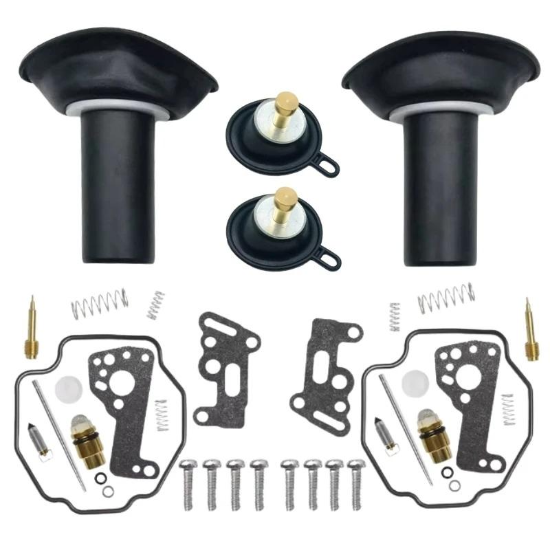 2SET Motorcycle Carburetor Repair Kit For Yamaha Virago XV535 XV 535 1990-2001 Plunger Float Diaphragm 2set