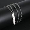 Set di Collane per Coppie che si Baciano Collana per Coppie Magnetica Catena Clavicola Ciondolo a Proiezione Gioielli Regalo