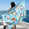 Doraemon Japanese Animation Beach Towel Quick-drying Suitable for Beach Gym Yoga Pool Summer Funny Gift for Friends And Family