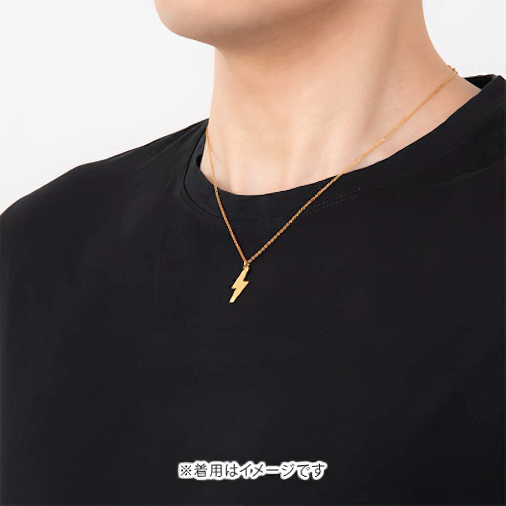 Elektryczny Naszyjnik Błyskawica Srebrny Unisex Dodatki Biżuteria Prezent [U-Treasure] Męski Damski NPOL-153-SV