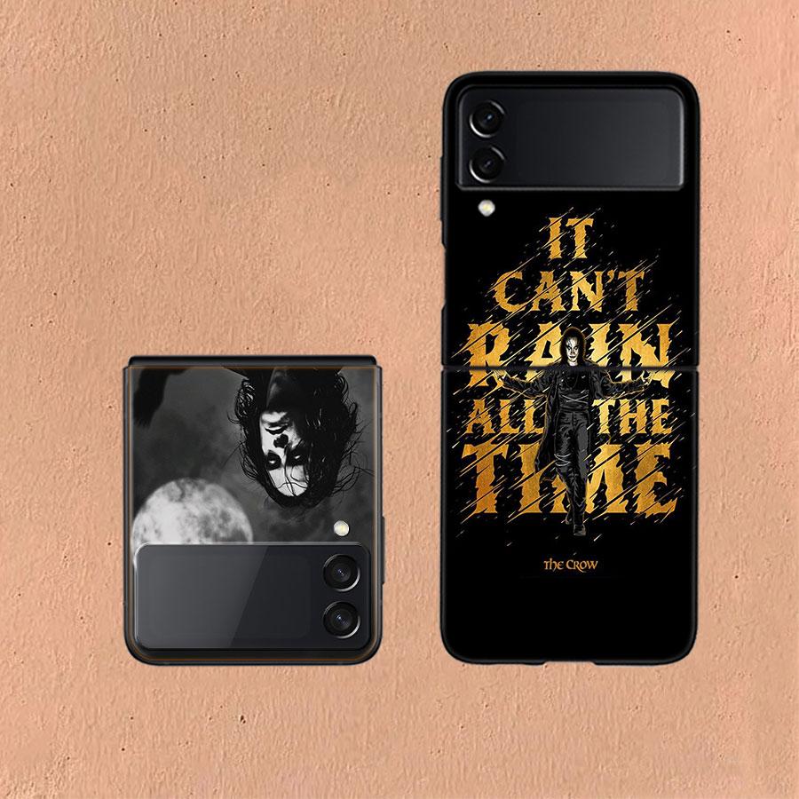 Movie THE C-CROW Phone Case For Samsung Z Flip 6 7 5G Galaxy Z Flip 5 4 3 5G Cases Shockproof Hard Cover TPU