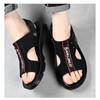 Fashion Summer Fashion Leather Flat Slip-on Outdoor Beach Men's Sandals Designer Soft Bottom Casual Driving Men Shoes Male Slippers