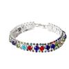 Multi-colored rhinestone bracelet Super flash diamond-set bracelet Full diamond imitation crystal jewelry