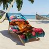 Starfield Heights Cattle Theme polyester microfiber beach towel is highly absorbent, suitable for swimming and beach outings
