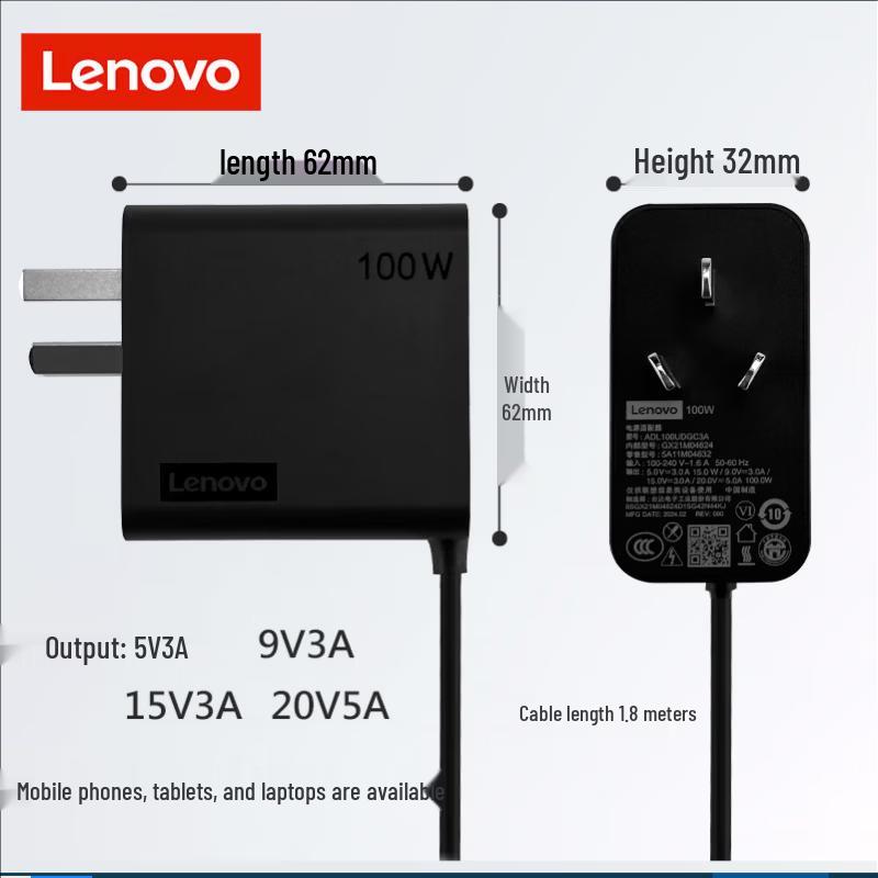 Lenovo ThinkPad 100W USB-C PD Laptop Charger