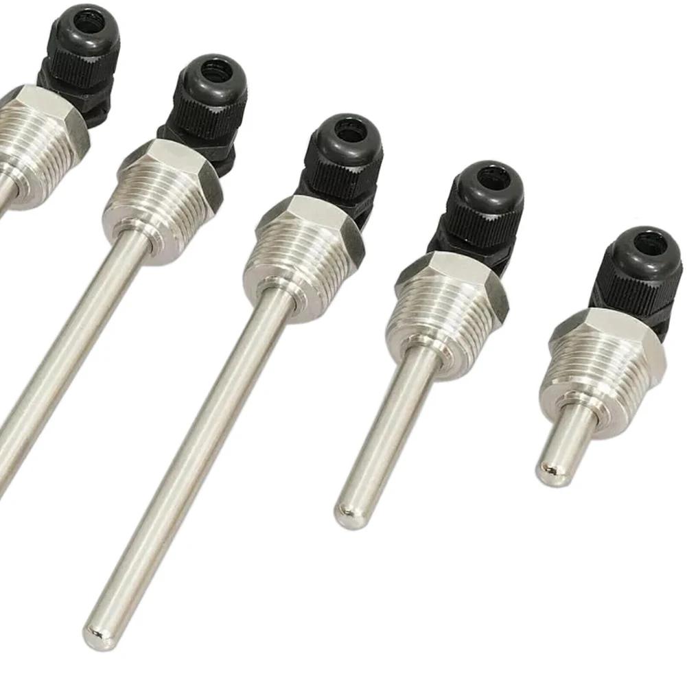 Strong and Waterproof 12 Inch Thermowell For BSP G Thread 304 Stainless Steel For Temperature Sensor Protection