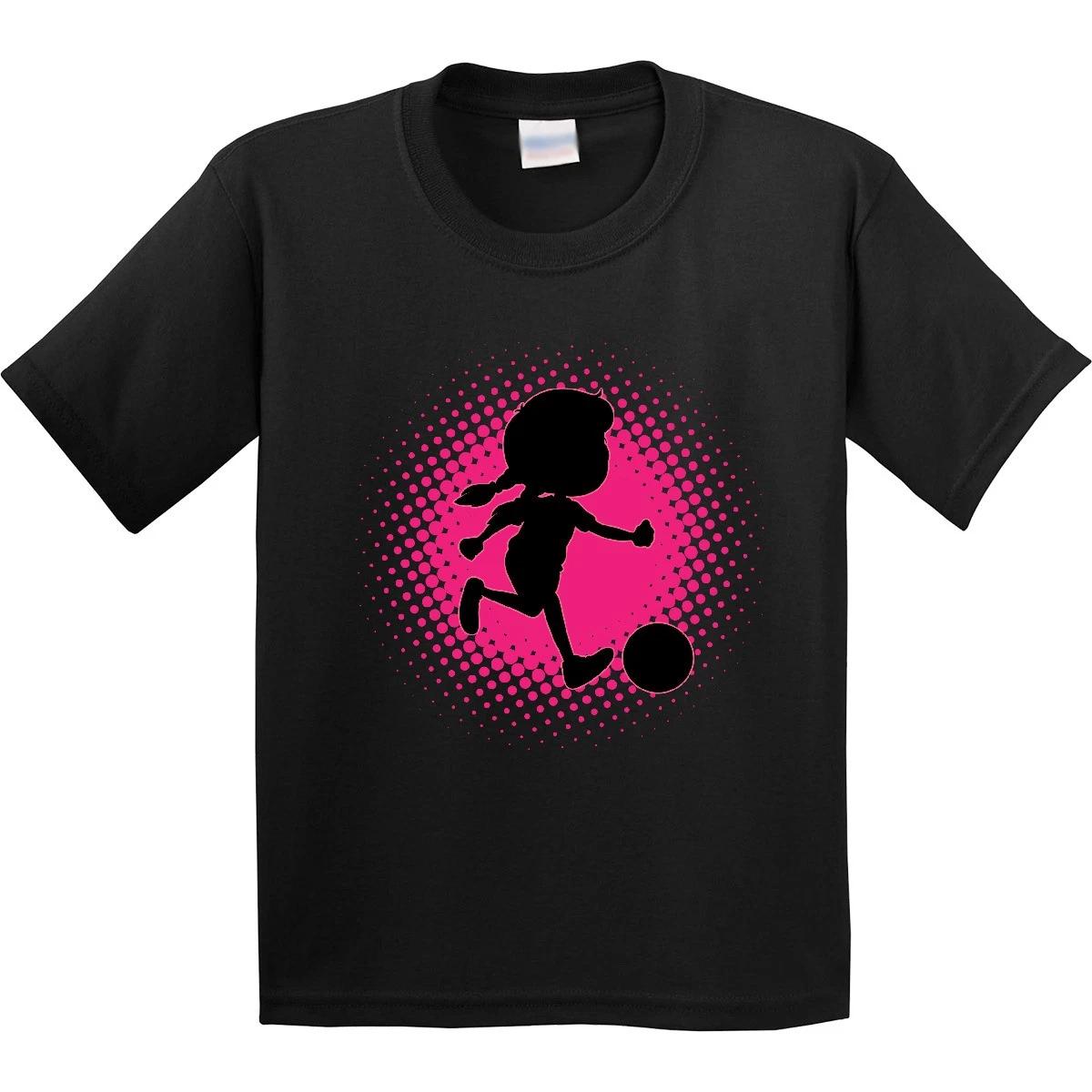 Inktastic Girl Soccer Player Sports Team Youth kids boys T-Shirt Girls Childs Apparel Tee 140