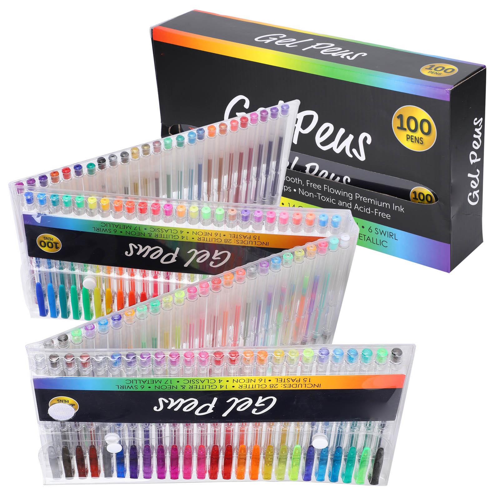 

Набор масляных гелевых ручек 100 цветов, хайлайтер, акварельная ручка для письма, рисования, скетчинга, дудлинга, детский подарок