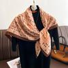 Spring and Autumn New Fashion 91 Square Scarf Women's Silk Scarf Foreign Style Shawl Neck Protection External Decorative Scarf Scarf