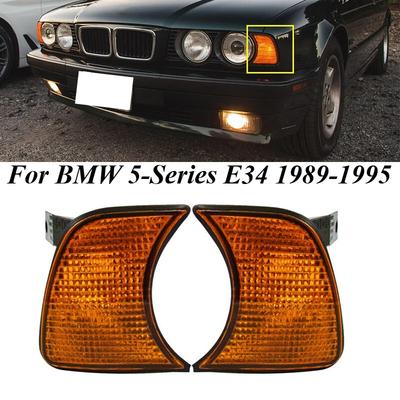 Car Front Side Corner Light For BMW 5-Series E34 1989-1995 Indicator Light Corner Turn Signal Light 63131384033 63131384034