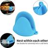 Silicone Non-Slip Kitchen Tongs, Heat Resistant Baking Oven Mitts for Bowls Plates, Secure Grip Utensils