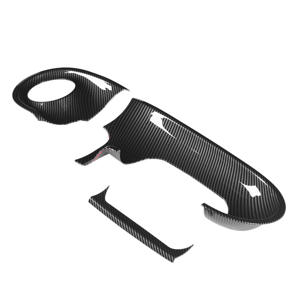 3PCS Dashboard Trim Carbon Fiber Style Replacement for Smart Forfour 5‑Door Hatchback W453 LHD 2015‑2021