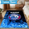 Custom Name AREMA Football Crest Design Rug Game Carpet, Floor Mat for Bedroom Living Room Entryway Rug, Home Decor Idea Gift for Christmas birthday