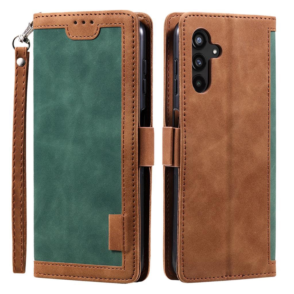 For Samsung Galaxy S25 FE Case RFID Blocking Wallet Stand Leather Phone Cover with Wrist Strap