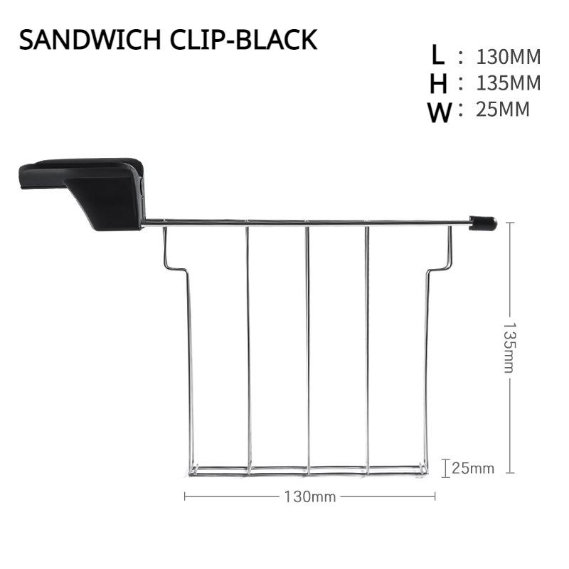 Heat-resistant stainless steel sandwich holder with anti-scald handle - ideal for toasting, slicing and serving sandwiches -1PC