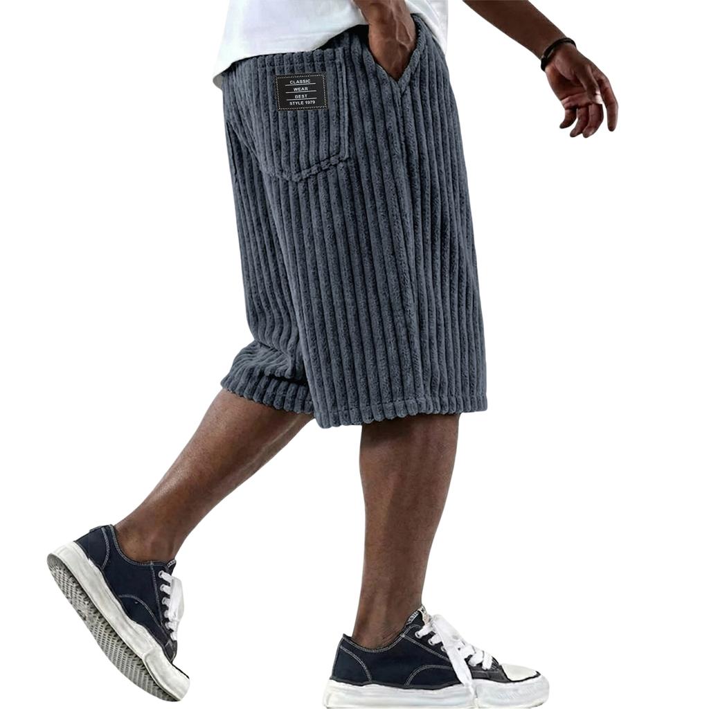 Pantaloncini da Spiaggia Estivi da Uomo Larghi a Gamba Dritta Pantaloncini Comodi