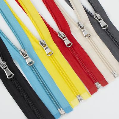 5 pezzi/lotto 40-80 cm (15-31 pollici ) Cerniera lampo aperta in nylon 5# per abbigliamento sarto cucito artigianato cerniere in nylon accessori 13 colori