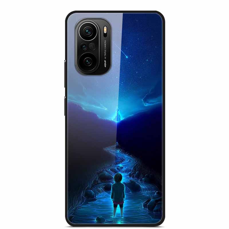 For Xiaomi Poco F3 Case Tempered Glass Hard PC Phone Back Cover For Xiaomi POCO F3 5G Cases Shells PocoF3 F 3 2021 6.67'' Coque