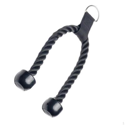 70cm Tricep Rope Pull Down Cable Easy To Grip Non Slip Heavy Duty Strength