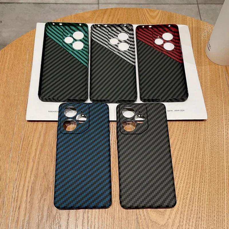 Original Funda For OPPO Realme Gt Neo 7 Gt5 Pro Case Carbon Fiber Pattern Matte Hard Cover For Realme Gt6 Gt7 Pro Bumper