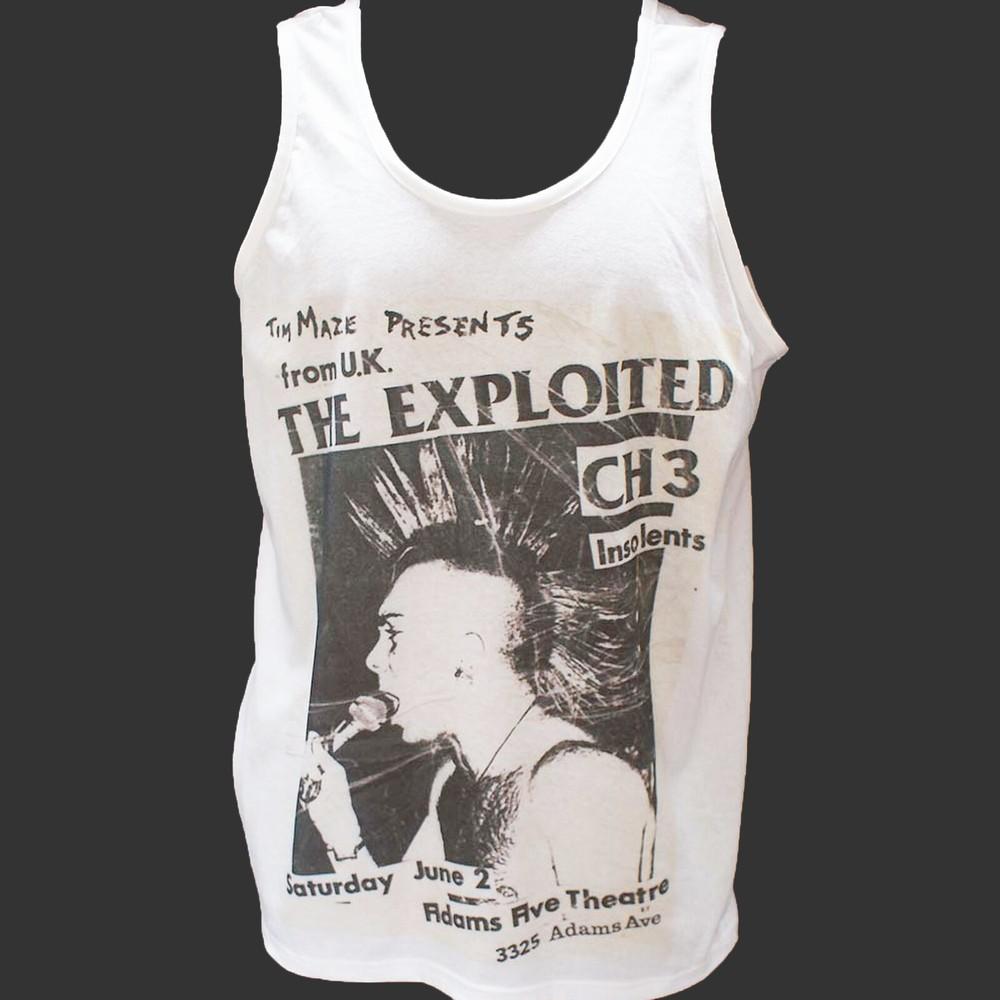 The Exploited Hardcore Punk Rock TSHIRT vest top unisex white S2XL Unisex T-Shirt XXXL