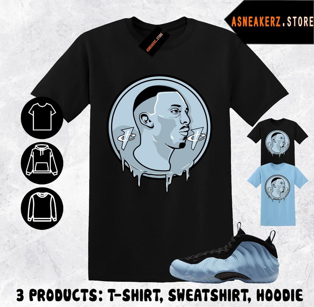 Shirt Foamposite One Psychic Blue Match Sneaker Coin Drip Penny 1 Cent T-Shirt Unisex T-Shirt M