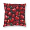 Juicy Ripe Cherries Galore Square Pillowcase Polyester Linen Velvet Pattern Zip Decor Throw Pillow Case Home Cushion Cover