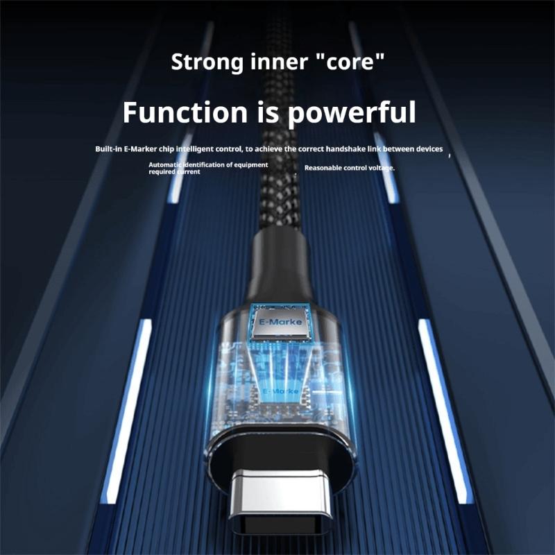 USB 3.1 Type C Cable 10Gbps Data Transfer Fast Charging Cord 4K@60Hz Video Output for Laptop Tablet Mobile Phones