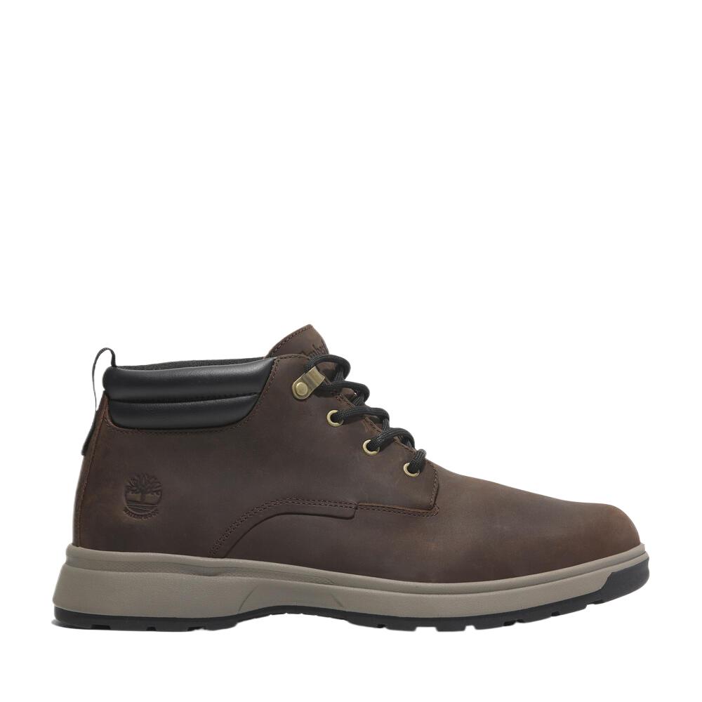 Timberland Chukka Leather Waterproof Durable Comfortable Simple Trendy Versatile Short Outdoor Boots Men boots Brown TB1A5SAMW01